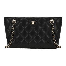 Chanel Кожаная сумка через плечо женская черная ap4423-b10583-c3906