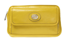 Кожаная поясная сумка, футболка обычная унисекс желтый Gucci 598080-1gz0x-7114