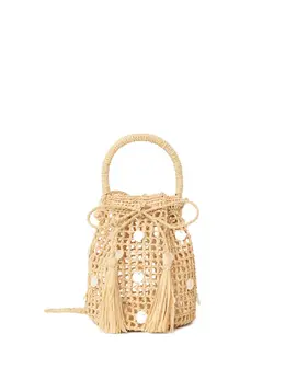 Alanui-Precious Moments Rafia Bucket Bag-Donna 53162615439700