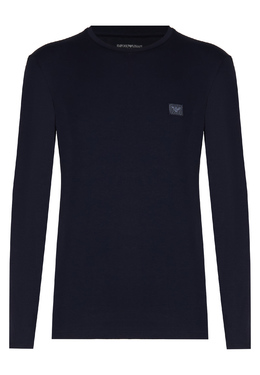 EMPORIO ARMANI Underwear: Синий свитшот 