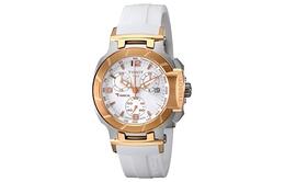 Часы женские кварцевые race collection 40,66 мм белый циферблат ремешок silicone Tissot, белый Dial t048.217.27.017.00