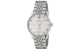 G-Timeless коллекция наручные часы механический механизм браслет из нержавеющей стали серебристый циферблат женские часы Gucci, Brand-New Out of Warranty ya126354