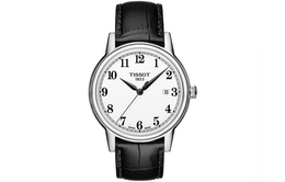 Carlson Collection часы для мужчин с кварцевым механизмом 40 мм белый циферблат корпус из нержавеющей стали кожаный ремешок Tissot, белый Dial Belt t085.410.16.012.00