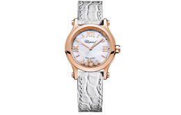 Женские часы Happy Sport Collection Swiss Chopard, белый Dial 274893-5009