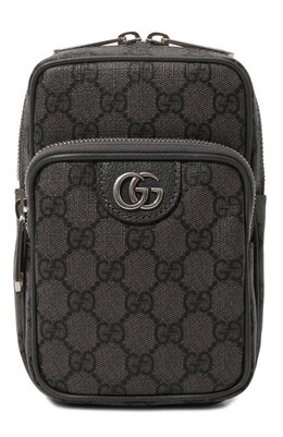Gucci: Тёмная сумка  Ophidia GG
