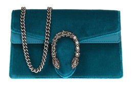 Dionysus бархатная сумка через плечо, кроссбоди экстра мини женская павлинья зелёная Gucci, Set (Bag+Dust Bag) 476432-k4dnn-4471