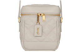 Сумка-бокс vanity quilting из тисненой кожи, женская сумка через плечо, кроссбоди белая Saint Laurent, Set (Bag+Dust Bag) 649779-dme27-9207