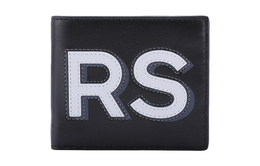 MK Cooper Кожаный кошелек для мужчин черный белый Michael Kors, Set (Bag+Box) 36h9lcof1l-black-white