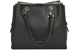 Кожаная женская сумка черного цвета Emporio Armani, Set (Bag+Dust Bag) y3d158-y345e-80001