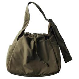 Полиэстеровая наплечная сумка для женщин оливкового зеленого цвета Uniqlo, оливковый e475638-000-57 | olive green