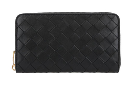 Кожаный клатч-кошелек Women's Black Bottega Veneta, Box(Set+Box) 608053-vcpp2-8425