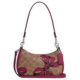 Сумка через плечо teri coated canvas, маленькая женская сумка tan Coach, Set (Bag+Dust Bag) cy733-svxi4