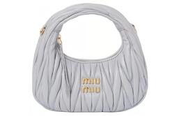 Кожаная сумка Wander Series через плечо кроссбоди мини женская cornflower Miu Miu, Set (Bag+Dust Bag) 5bp078-n88-f0591-v-ooo