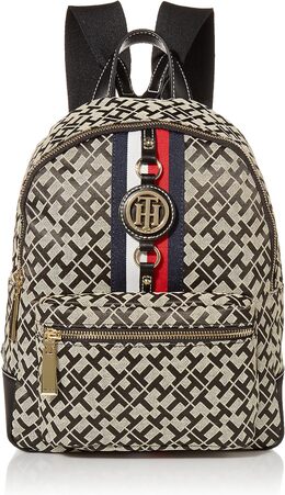Женский рюкзак Tommy Hilfiger Jaden Plus, Black/Alpaca b06xszt85y | black/alpaca