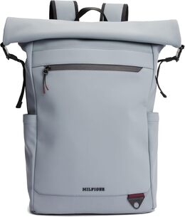 Мужской рюкзак Tommy Hilfiger Rolltop с отделением для ноутбука, Grey Tar Poly b0dlgyxfn9 | grey tar poly