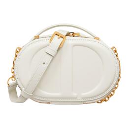 Сумка через плечо из кожи коровы, белая Christian Dior s2201umfv-m030