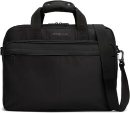 Рабочая сумка Tommy Hilfiger Repreve с чехлом для ноутбука и регулируемым ремнем, Black b0ftzvhkyp | black