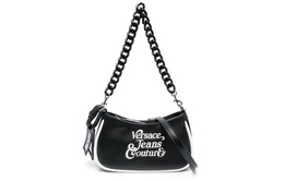 Сумка через плечо женская black из полиуретана с полиэстером Versace, Set (Bag+Dust Bag) 75va4bj4zs412899