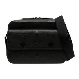 Кожаная сумка-мессенджер, наплечная сумка, сумка через плечо Medium Size Unisex Black MCM, Set (Bag+Dust Bag) mmrdata05bk001
