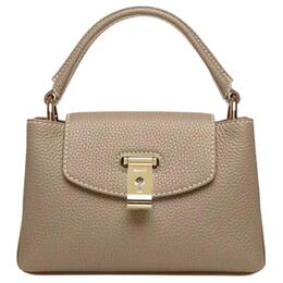 Сумка Kelly из зернистой телячьей кожи, сумка через плечо, кроссбоди, маленькая женская сумка светло-коричневого цвета Bally 6302496