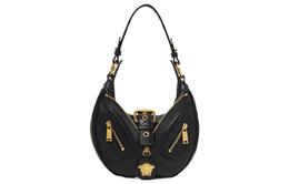 FANSIZHE Женская черная сумка через плечо из телячьей кожи Versace, Box(Set+Box) 1007680-1a07479-1b00v