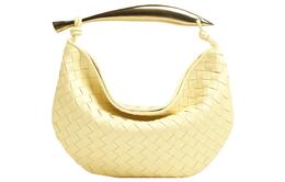 SARDINE Сумка из овчины Маленький размер Женская Светло-желтая Bottega Veneta, Set (Bag+Dust Bag) 716082vcpp13325