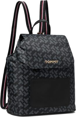 Женский рюкзак Tommy Hilfiger Jennie II Flap, черный, средний, Black b0d45l9l6l | black