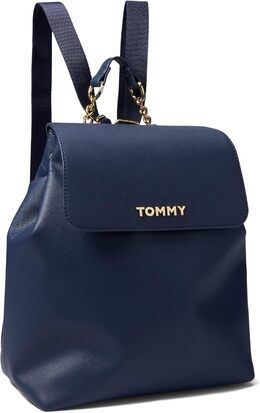 Рюкзак Tommy Hilfiger Kendall II Flap из сафьяновой ткани из ПВХ Tommy Navy One Size, Tommy Navy b0d456zykv | tommy navy