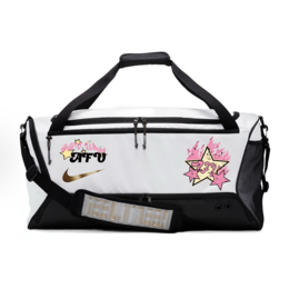 Тканевая дорожная сумка унисекс переливающаяся черно-белая Nike, Flame Stars dx9789-100（team378-yinhua x1） | flame stars