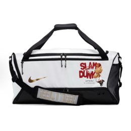 Тканевая дорожная сумка унисекс переливающаяся черно-белая Nike, Basketball Bear dx9789-100（team378-yinhua x1） | basketball bear