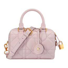 Groove Calfskin портативная сумка кроссбоди, наплечная сумка Trumpets для женщин светло-розовый Christian Dior, Set (Bag+Dust Bag) m1364ubol-m05n