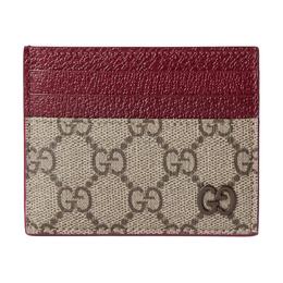 GG Supreme Canvas с кожаным кардхолдер Regular мужской beige и ebony Gucci, Set (Bag+Dust Bag) 795230-facqc-9858