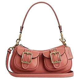 Сумка через плечо ashton pebble leather средний размер unisex розовый Coach, Set (Bag+Dust Bag) cm079-ims9q