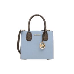 Кожаная дорожная сумка Mercer, модная сумка через плечо, дамская сумочка, повседневная кроссбоди синего цвета для женщин Michael Kors, Set (Bag+Dust Bag) 35s2gm9m2l-chambray