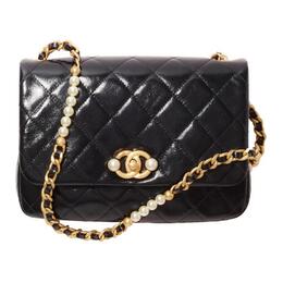 22c ранняя весна Calfskin клатч, кроссбоди, женская сумка через плечо Black Chanel, Box(Set+Box) as3001-b07281-94305