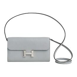 Кошелек Constance To Go из телячьей кожи Evercolor, клатч, сумка через плечо, кросс-боди для женщин 8U Bleu Glacier Blue Hermes, K Stamp h080126ck8u