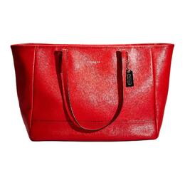 Городская гладкая сумка-тоут из коровьей кожи, шоппер, женская большая сумка через плечо Coach, Set (Bag+Dust Bag) cg725-svvr