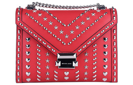 Сумка-конверт Whitney Cow Leather, женская наплечная сумка red Michael Kors, Set (Bag+Dust Bag) 30t8sxil7t-红色