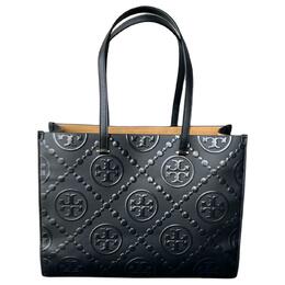 Сумка-тоут черная с тиснением монограммы T Tory Burch, Set (Bag+Dust Bag) 164904-009