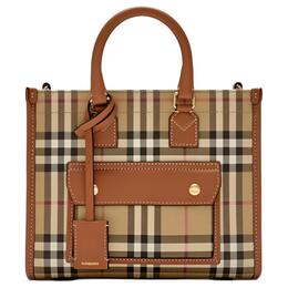Сумка Freya Polyurethane, шоппер, сумка через плечо, кроссбоди, мини-сумка женская brown Burberry, Set (Bag+Dust Bag) 81097931