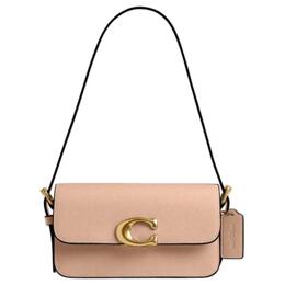 Сумка через плечо из телячьей кожи Trumpets женская бежевая Coach, Set (Bag+Dust Bag) cam18-b4crm