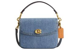 Сумка Cassie Denim, через плечо, кросс-боди Trumpets Women's Indigo Coach, Set (Bag+Dust Bag) cr662-b4in
