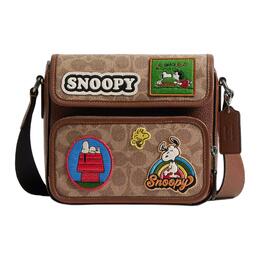 Сумка кроссбоди, наплечная сумка малая PEANUTS Collaboration Sullivan Coated Canvas мужская tan Coach, Set (Bag+Dust Bag) cbi41-qbtam