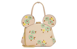 Disney, Collaboration Kisslock Кожаная сумка через плечо, кроссбоди, женская сумка Ivory White Coach, Set (Bag+Dust Bag) ch417-b4iy