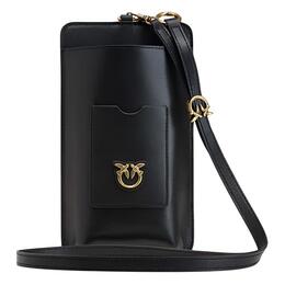 Клатч из телячьей кожи, сумка через плечо, кросс-боди малый женский black Pinko, Set (Bag+Dust Bag) 101773-a0qo-z99q