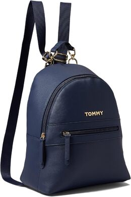 Рюкзак Tommy Hilfiger Kendall II Medium Dome из сафьяновой ткани из ПВХ Tommy Navy, один размер, Tommy Navy b0d458m3gd | tommy navy