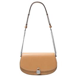 Искусственная кожа седло сумка, подмышечная сумка, плечевая сумка Medium Women's Peanut Michael Kors, Set (Bag+Dust Bag) 35t5simm8l-peanut