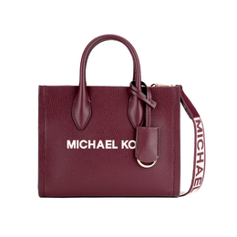 Сумка Mirella Leather Tote, шоппер, маленькая женская сумка fuchsia Michael Kors, Shopping Bag Set(Set+Shopping Bag) 35s4g7zc5l-oxblood