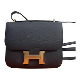 Мини-сумка через плечо Constance Epsom Calfskin, кроссбоди для женщин 76 Bleu Indigo Hermes, B Stamp h056347cp76