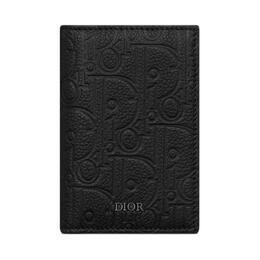 Гравити принт гладкий кожаный визитник для мужчин black Christian Dior, Gift Set(Set+Box+Shopping Bag) 2esch138flg-h00n